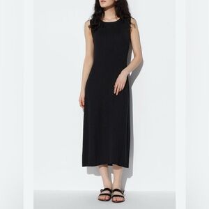 UNIQLO Cotton Blend Knit Sleeveless Dress Sz L